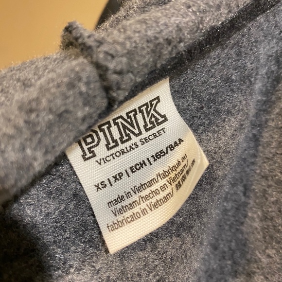 PINK Victoria’s Secret Gray Zip Up Hoodie - Picture 9 of 10